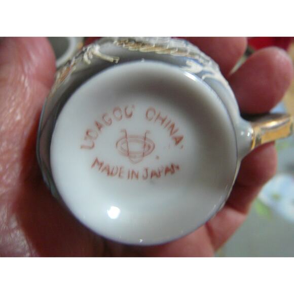 Vintage Ucagco Moriage 3D Dragonware 16 pc Demitasse Tea Set - Picture 10 of 14